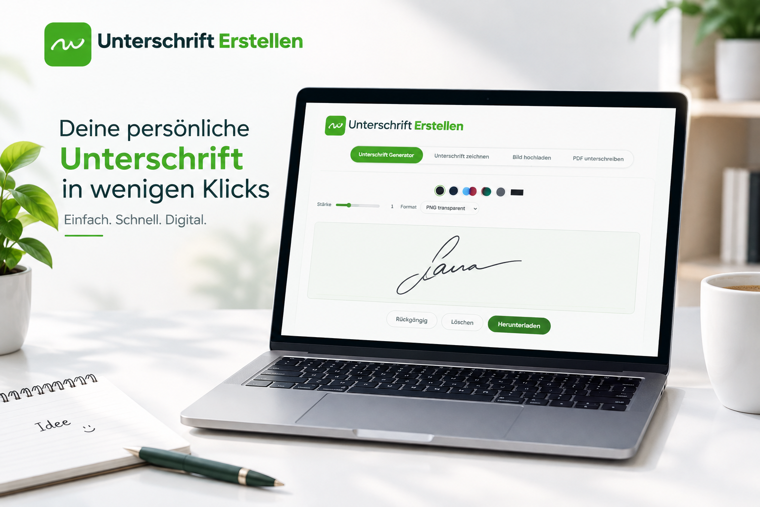 Handschriftliche Unterschrift erstellen: Anleitung und Beispiele