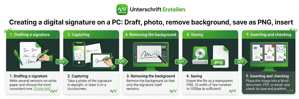 Digitale Unterschrift erstellen